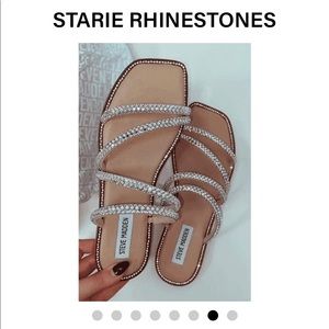 NWT Starie Rhinestone Steve Madden sandals size 8